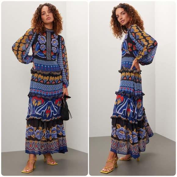 FARM Rio Dresses & Skirts - Anthropologie Farm Rio XS Anika Maxi Dress